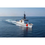Custom Teak and Cedar USCG Model – USCGC Calhoun, 30” Nautical Collectible