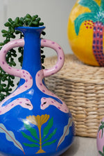 Handcrafted Ceramic Snake Vase – Unique Art Pot