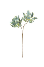 Fuzzy Green Artificial Floral Stems for Tall Vases – Set of 6