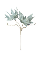 Green Curled Leaf Faux Floral Stem – Set of 6