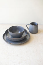 Glazed Ceramic Mug Set in Blue – 4 Pack
