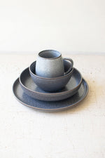 Blue Glazed Tea & Coffee Mugs – 4 Piece Set