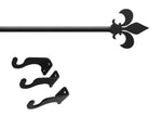 Wrought Iron Large Window Rod – 61 to 112 Inch