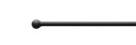 Modern Wrought Iron Curtain Rod for Wide Windows