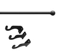 Classic Adjustable Curtain Rod with Ball Finial Accent