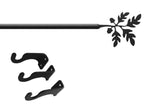 Lodge Inspired Adjustable Curtain Rod with Acorn Finial