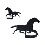 Decorative Running Horse Metal Curtain Holdbacks (Set of 2)