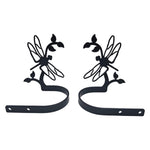 Black Iron Nature Dragonfly Curtain Hooks (Pair)