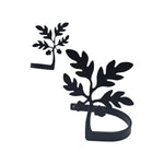 Black Iron Woodland Curtain Hooks (Pair)