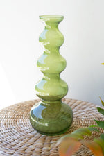 Green Bubble Glass Vase – 13.5