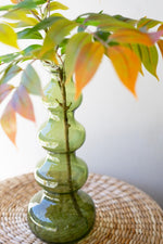Small Green Glass Vase – 13.5