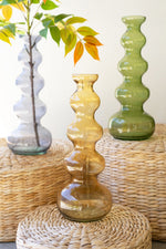 Tall Green Glass Vase – 13.5