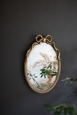 Vintage Style Wall Mirror – Distressed Gold Frame with Antique Glass