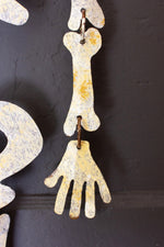 Handpainted Halloween skeleton art