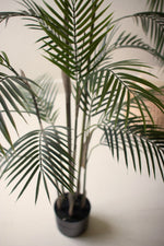 Tall faux palm plant indoor tropical décor