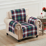Festive Plaid Arm Chair Furniture Cover – 81 Inch Square