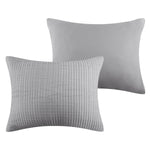Fashions 2-Piece Cosmo Gray Coverlet Set – Prewashed and Easy Care