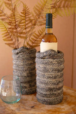 Snake Clay Wine Cooler 10 Height Decorative Wine Display Accent by Kalalou