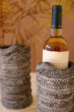 Snake Form Clay Wine Cooler 10 Height Decorative Wine Display by Kalalou