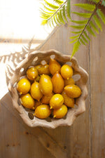 Rustic Perforated Teak Bowl – Kalalou Handcrafted Accent