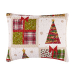 Greenland Deck the Halls Red Sham – Quilted Holiday Pillow Cover