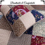 Boho Patchwork Quilt Bedding – Floral & Paisley Prints
