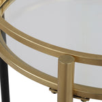 Stylish Bar Cart with Gold Accents