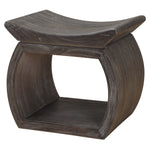 Organic Modern Wooden Bench with Character Detailing
