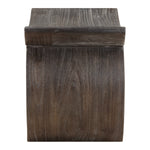 Walnut Wood Accent Stool – 17