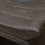 Scooped Seat Wood Stool with Natural Distressing