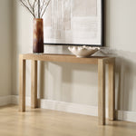 Textured Grasscloth Sofa Table – Indoor Use Only