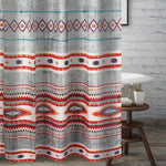 Greenland Home Kiva Bathroom Curtain – Machine Washable Polyester