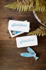 Kalalou Coastal Clay Sardines – Hand-Painted Décor Set of 5