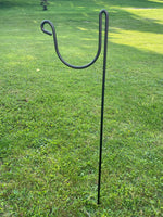 Heavy Duty Outdoor Hose Storage Stand Black Iron