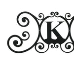 Letter K Metal Initial