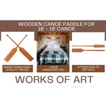 Wooden Canoe Paddle Collection – Set of 2 – 59 Inch Boating Equipment
