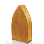 Nautical Canoe Bookcase – 34.3H Wooden – Small Coastal Display Shelf
