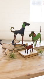 Rustic Reclaimed Metal Dogs – Handmade Animal Décor
