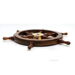 Decorative Ship Wheel – 2in Height – 24in Rosewood Classic Design