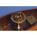 Classic Armillary Sphere – 11.5 Inch Brass Rings with Wood Base