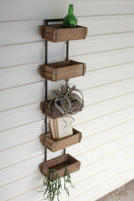 Reclaimed Wood Wall Rack 49