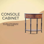 Console Storage Cabinet – Vintage Wood & MDF – 33