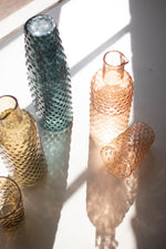 Decorative Bubble Glass Bedside Carafe Set – Trio by Kalalou