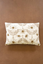 Ivory embroidered decorative pillow 16