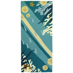 Coastal Coral & Sand Dollar Runner Rug – Indoor/Outdoor 26