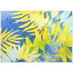 Olivia’s Home Tropical Indigo Doormat – 22×32 Inch Indoor/Outdoor Leaf Design Rug