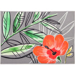 Tropical Hibiscus Entry Rug – 22×32 Indoor Floral Polyester Mat by Olivia’s Home
