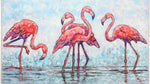 Flamingos at Shoreline Decorative Floor Mat – Indoor Use