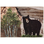 Cabin Bear Doormat – 22x32 Lodge Style Entry Rug for Rustic Mountain Homes