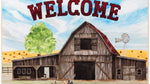 Farmhouse Front Door Rug – Durable 22x32 Ranch-Themed Entry Mat